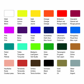 Super Mini Acrylfarben-Set Pack 24 Flaschen á 22ml