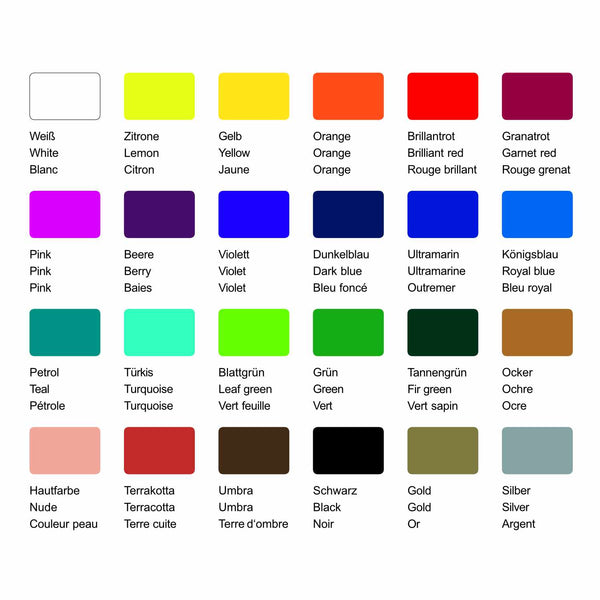 Super Mini Acrylfarben-Set Pack 24 Flaschen á 22ml
