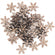 Deko-Streu Schneeflocke natur Holz 48 Stk. 20x23 mm