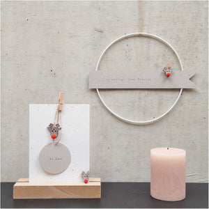 Deko-Streu Rentier Shabby Chic Holz 24 Stk. 23x23 mm