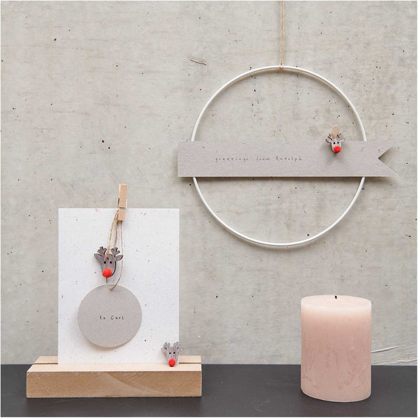 Deko-Streu Rentier shabby chic Holz 24 Stk. 23x23 mm