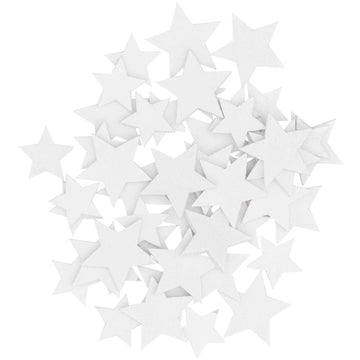Deko-Streu Sterne Mix weiß Holz 48Stk. 15x14 mm - 20x19 mm