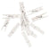 Clips glitter weiß Holz 12 Stk. 7x35 mm
