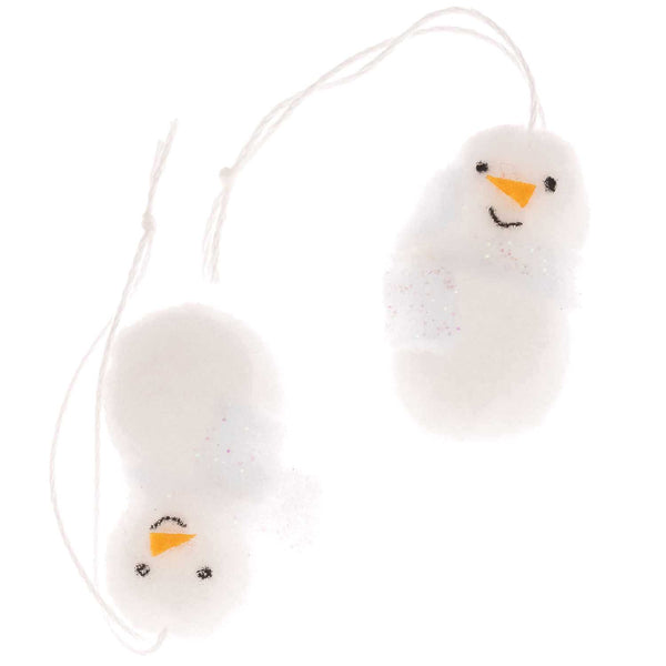 Deko-Hänger Schneemann Pompon 2 Stk. 40x33 mm