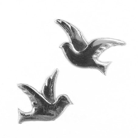 Wachsdekor Tauben-Paar rechts links 27x24/35x20mm 2 Stück