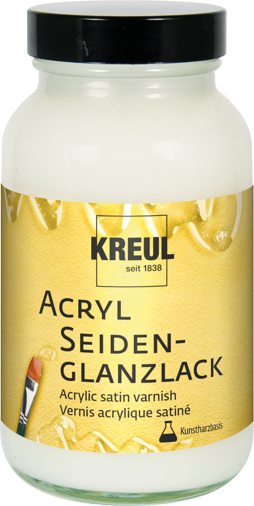 KREUL Acryl Seidenglanzlack auf Kunstharzbasis transparent