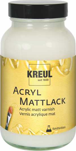 KREUL Acryl Mattlack auf Kunstharzbasis transparent