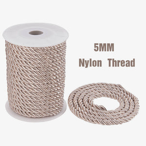Kordel gedreht 5mm taupe 20m Rolle