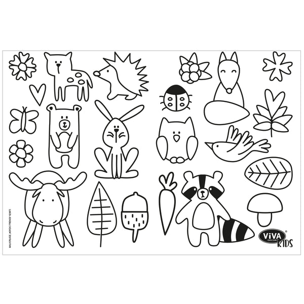 Fensterfarben-Set „Viva Decor Kids Nordic Friends“, 8-teilig