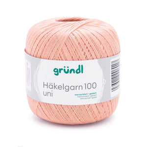 Gründl Häkelgarn 100 mercerisiert gasiert 100% Baumwolle 100g / 566m