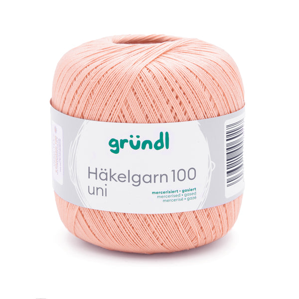 Gründl Häkelgarn 100 mercerisiert gasiert 100% Baumwolle 100g / 566m