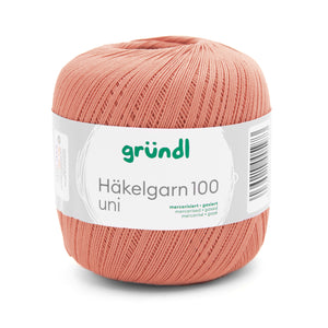 Gründl Häkelgarn 100 mercerisiert gasiert 100% Baumwolle 100g / 566m