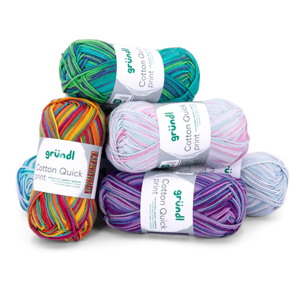 Gründl Cotton Quick Print Baumwollgarn multicolor 50g 125m