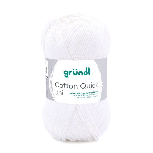 Cotton Quick Uni Baumwollgarn mercerisiert gasiert gekämmt 50g / 125m