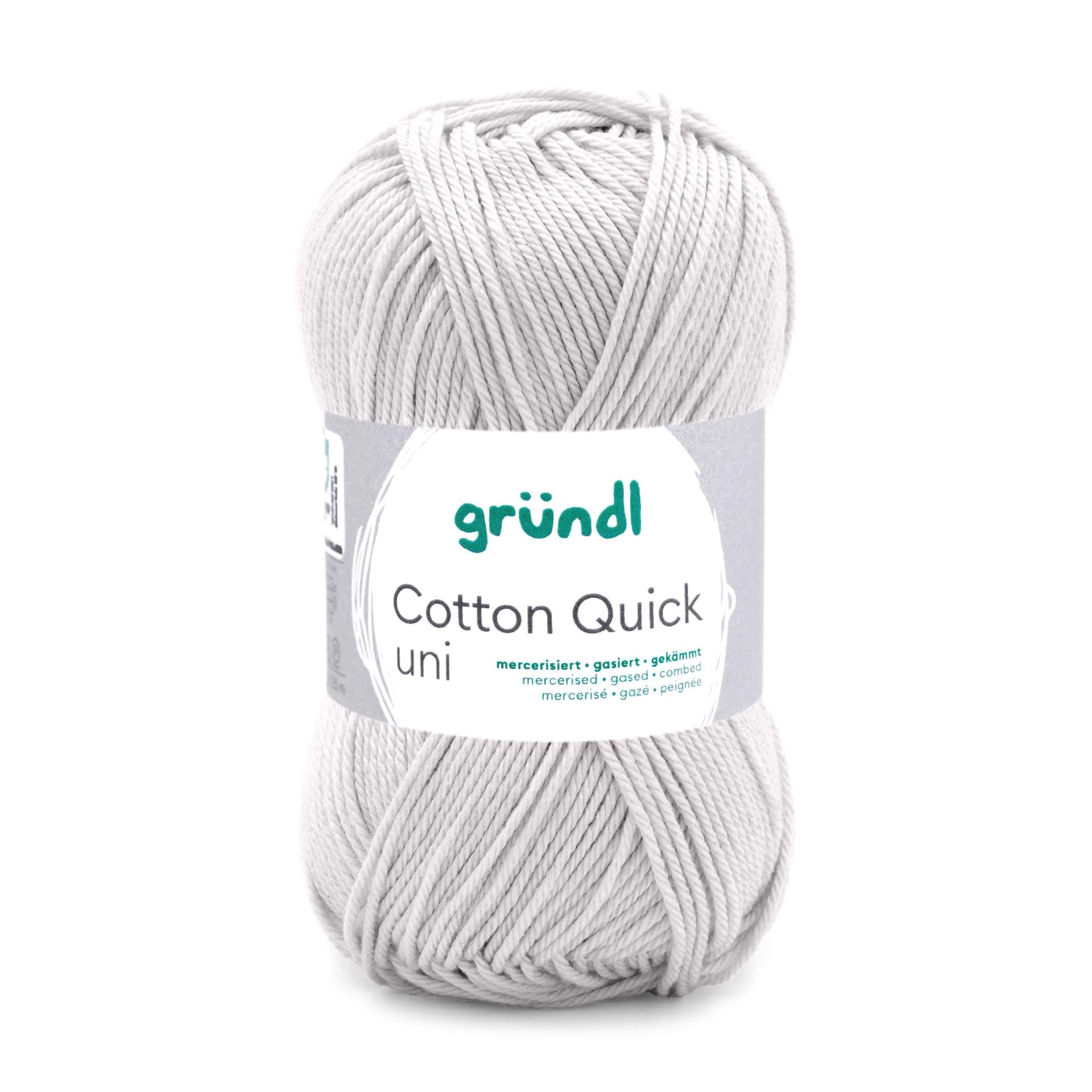 Cotton Quick Uni Baumwollgarn mercerisiert gasiert gekämmt 50g / 125m