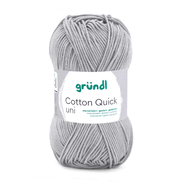 Cotton Quick Uni Baumwollgarn mercerisiert gasiert gekämmt 50g / 125m
