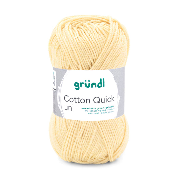 Cotton Quick Uni Baumwollgarn mercerisiert gasiert gekämmt 50g / 125m