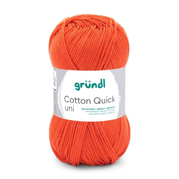 Cotton Quick Uni Baumwollgarn mercerisiert gasiert gekämmt 50g / 125m