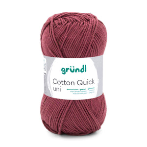 Cotton Quick Uni Baumwollgarn mercerisiert gasiert gekämmt 50g / 125m