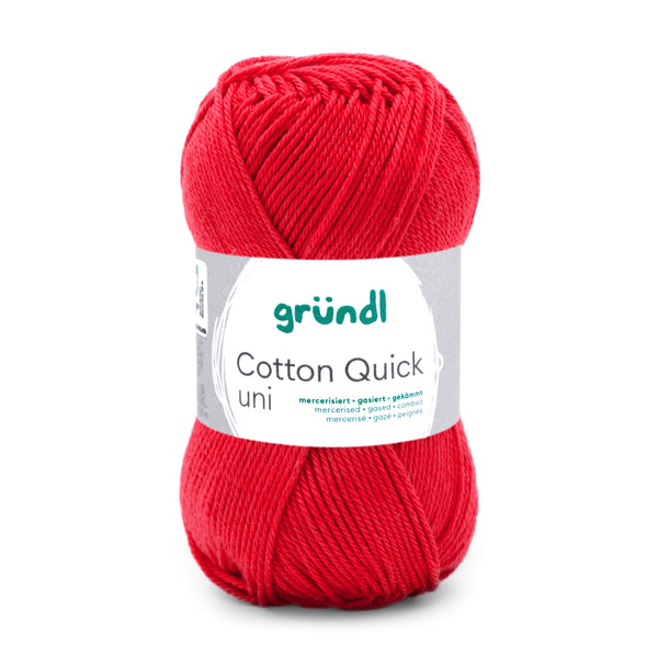 Cotton Quick Uni Baumwollgarn mercerisiert gasiert gekämmt 50g / 125m