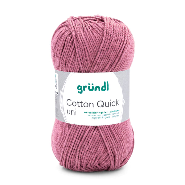 Cotton Quick Uni Baumwollgarn mercerisiert gasiert gekämmt 50g / 125m