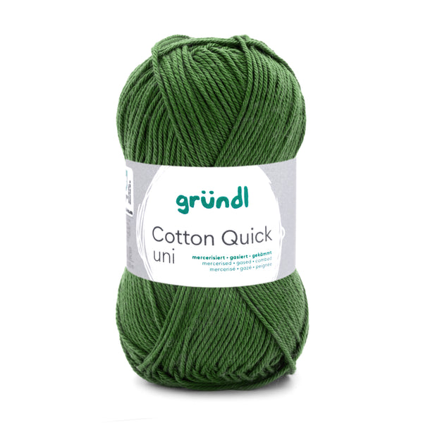 Cotton Quick Uni Baumwollgarn mercerisiert gasiert gekämmt 50g / 125m