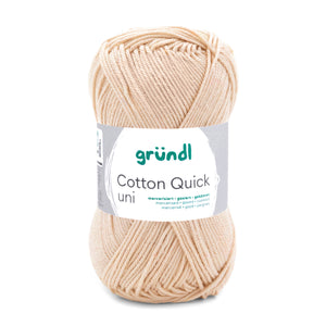 Cotton Quick Uni Baumwollgarn mercerisiert gasiert gekämmt 50g / 125m
