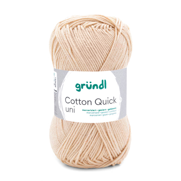 Cotton Quick Uni Baumwollgarn mercerisiert gasiert gekämmt 50g / 125m