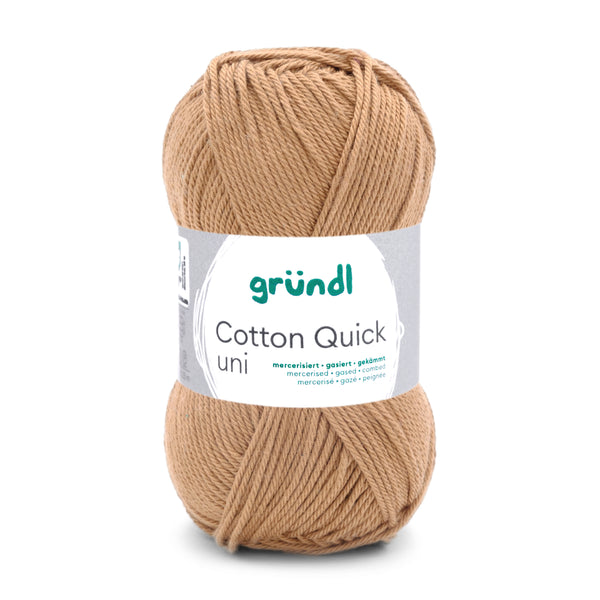 Cotton Quick Uni Baumwollgarn mercerisiert gasiert gekämmt 50g / 125m