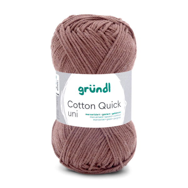 Cotton Quick Uni Baumwollgarn mercerisiert gasiert gekämmt 50g / 125m