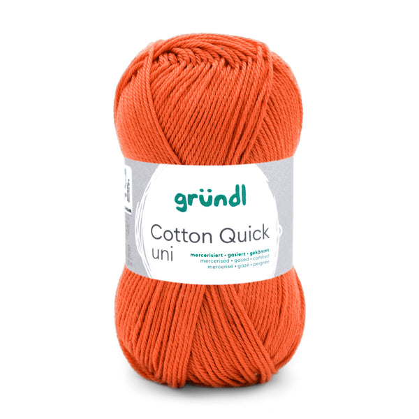 Cotton Quick Uni Baumwollgarn mercerisiert gasiert gekämmt 50g / 125m