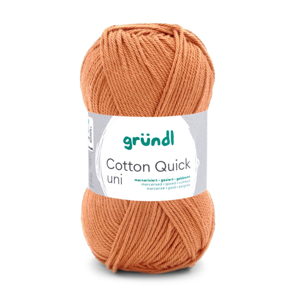 Cotton Quick Uni Baumwollgarn mercerisiert gasiert gekämmt 50g / 125m