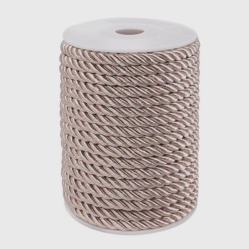 Kordel gedreht 5mm taupe 20m Rolle