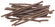 Holzstöcke 20-23cm lang, 20 Stück/Bund