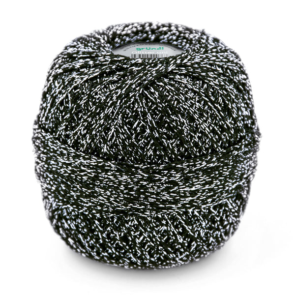 Häkelgarn Glitter uni metallisiertes Garn 25g/110m