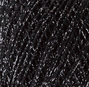 Häkelgarn Glitter uni metallisiertes Garn 25g/110m