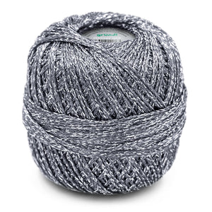Häkelgarn Glitter uni metallisiertes Garn 25g/110m