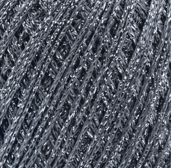 Häkelgarn Glitter uni metallisiertes Garn 25g/110m