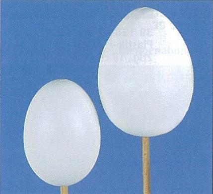 Plastik-Ei weiß 12x8cm
