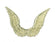 Engelflügel Papier embossed gold 6,5 x4cm