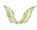 Papier Engelflügel gold 5 cm x 2 cm geprägt
