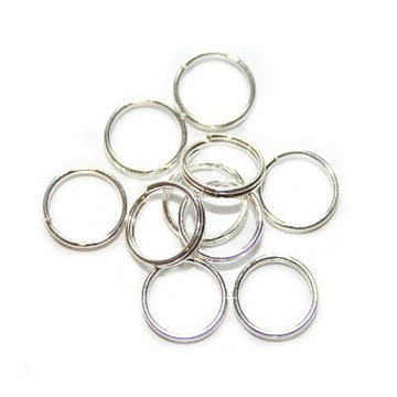 Spaltring silber 7mm 20 Stück / Packung