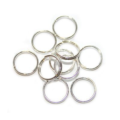 Spaltring silber 7mm 20 Stück / Packung