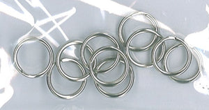Spaltringe silber 9mm 10 Stück / Packung