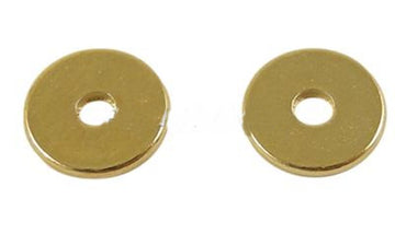 Acrylperlen Scheibe gold 6mm 10 Stück/Dose