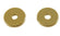 Acrylperlen Scheibe gold 6mm 10 Stück/Dose