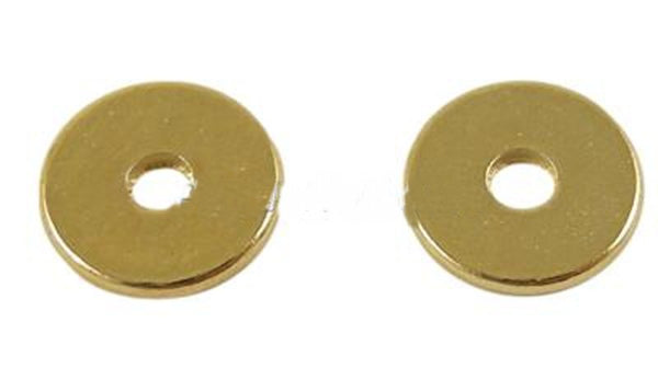 Acrylperlen Scheibe gold 6mm 10 Stück/Dose