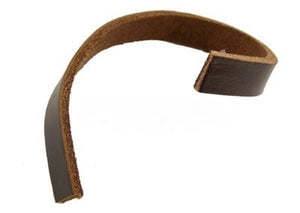 Lederband breit dunkelbraun, 9mm x 2,5 mm, pro m