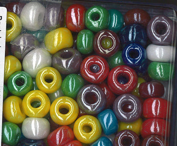 Glasperlenmix bunt perlmuttschimmer 6,7mm 55g