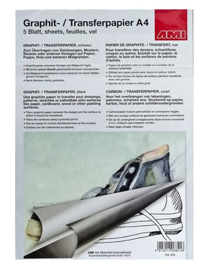 AMI Graphit- Transferpapier schwarz DIN A4 5 Blatt